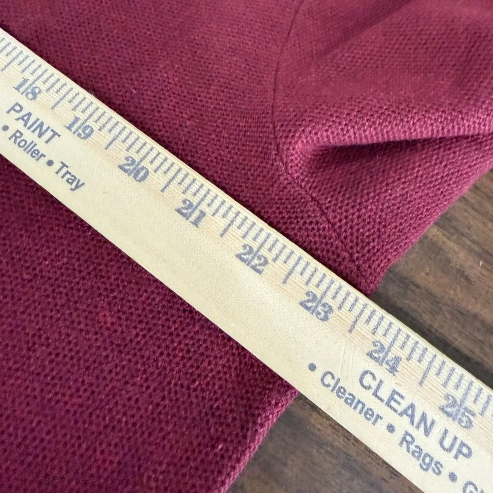 Polo Ralph Lauren Crewneck Sweater Mens XL Pre-Owned Burgundy Pima Cotton Logo